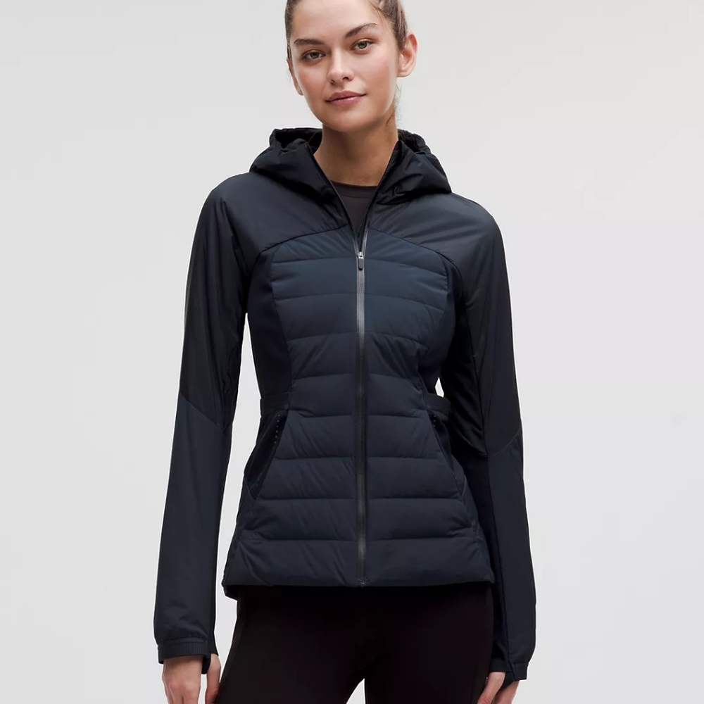 Lululemon Down For It All Puffer Hooded Running Jacket size 2